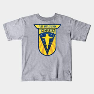 Fleet Battlestation Ticonderoga - Distressed Kids T-Shirt